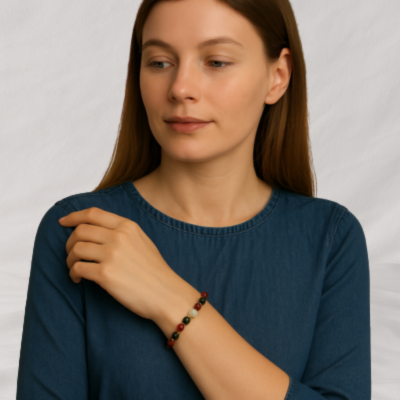 Bracciale con pietre colorate