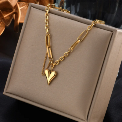 Collana con ciondolo a cuore