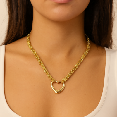 Collana a pendente con cuore