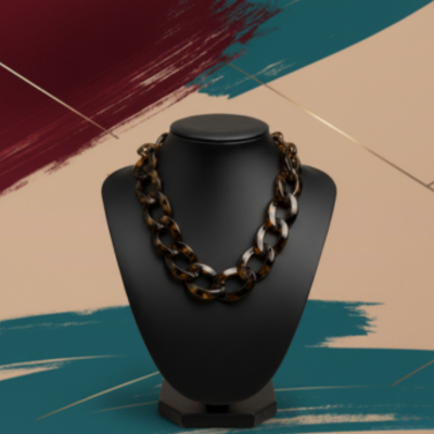 Collana a Catena Effetto Tartarugato – Gioiello Elegante Minimal | ScaramanticaWeb