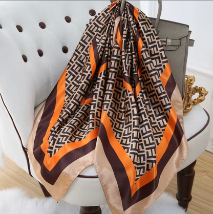 Foulard Donna Elegante in 100% Polyestere Satin silk  – Varie fantasie