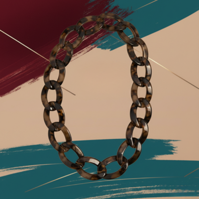 Collana a Catena Effetto Tartarugato – Gioiello Elegante Minimal | ScaramanticaWeb