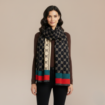 Sciarpa donna - Tessuto effetto cashmere in poliestere di alta qualità