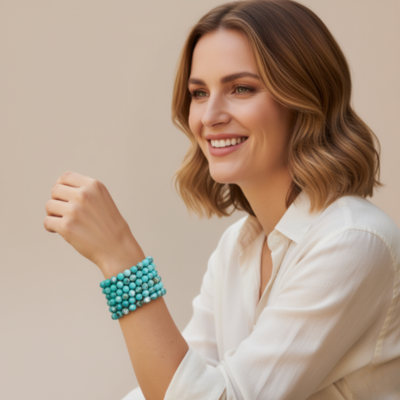 Collana di Perle Verdi – Eleganza Naturale e Stile Minimal Chic