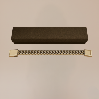 Bracciale a Catena Uomo in Acciaio Lucido – Stile Minimal Elegante | ScaramanticaWeb