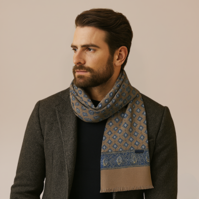 Sciarpa uomo 100% Satin Silk
