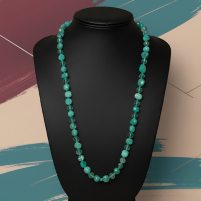 Collana di Perle Verdi – Eleganza Naturale e Stile Minimal Chic