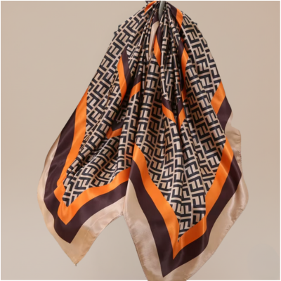 Foulard Donna Elegante in 100% Polyestere Satin silk  – Varie fantasie
