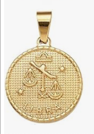 Ciondolo Segno Zodiacale in acciaio inox colore oro