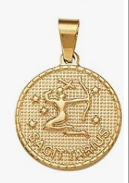 Ciondolo Segno Zodiacale in acciaio inox colore oro