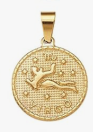 Ciondolo Segno Zodiacale in acciaio inox colore oro